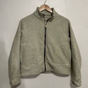 Albion fleece full zip zip up sweater jacket size‎ xs cropped waist length